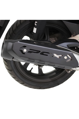 Honda Pcx 125 / 150 2018-2025 Uyumlu Egzoz Koruma Kapağı Siyah