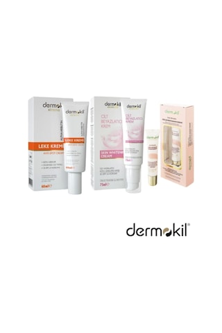 Dermokil Cilt Beyazlatıcı Krem 75 ML + Spot Leke Kremi 60 ML + Göz Çevresi Bakım Kremi 15 ML