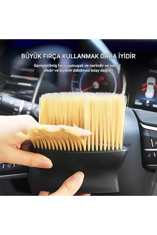 Jouis Sku:smgstk44ce916fb0 Torpido Oto Fırçası, Klima Ve Torpido Temizlik Aleti, Araç İçi Derinlemesine Temizlik Güçlü Kıl Yapısı Sku: Smgstk44ce916fb0
