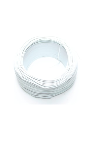 Robotistan 100 Metre Tek Damarlı Montaj Kablosu 24 Awg - Beyaz