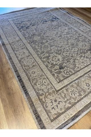 Luxess Halı Alpaca 1191 Kahve Eskitme Desenli Makine Halısı Kahverengi