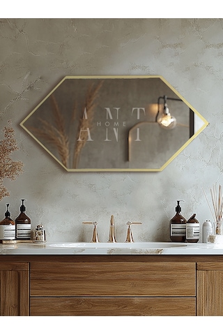 Ayna, Duvar Aynası, Konsol Aynası, Holl Aynası,dekoratif Ayna Gold