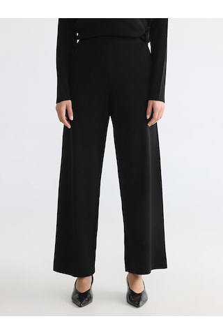 Lcw Modest Siyah Beli Lastikli Kadın Triko Pantolon
