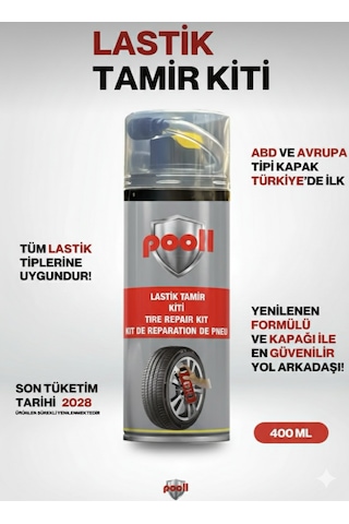 Lastik Tamir Spreyi Kiti Acil Lastik Şişirici 400 Ml 3 Adet Set S.t.t:17.01.2028