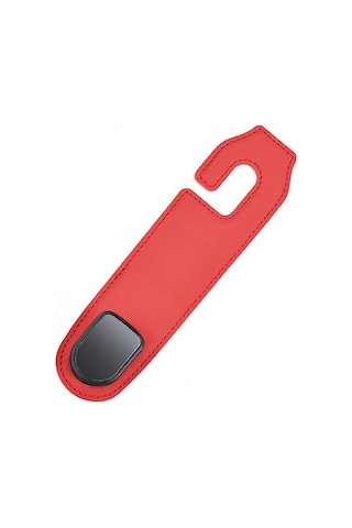 Hombey Araba Arka Koltuk Bağcıklıklı Saklama Kanca - Çok Amaçlı Gizlenebilir 50kg Yük Taşıyan Otomobil Organizatörü Kırmızı