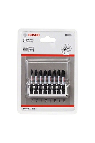 8 Parçalı Tornavida Ucu Seti Control Pz Ph Uçlar - Uzunluk 50 Mm Evrensel Tutucu Pick And Click Darbeli Matkap Aksesu