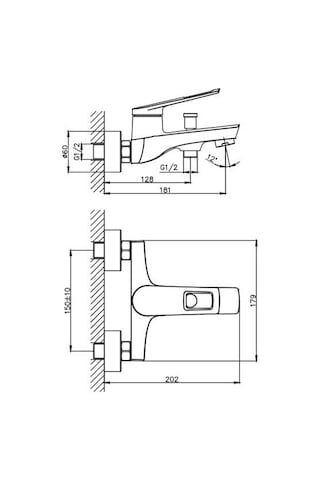 Nsk Banyo Bataryası Meria Krom N3030402