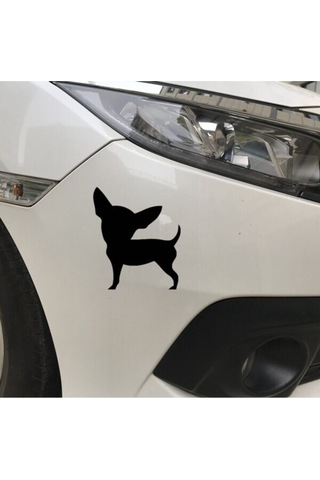 Sevimli Köpek Tasarım Su Geçirmez Çıkarılabilir Oto Özel Yeni Sticker 2 Parça17 14,5 Cm