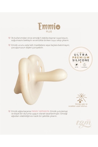Tgm Baby Ultra Premium Silikon Kalpli Emzik Plus Krem