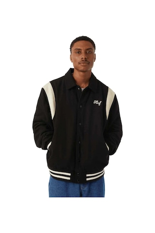American Rag Cie Song Varsity Jacket - Polyester - Wool 50/50 Tasarım, Şık Dikişler Ve Konfor Siyah
