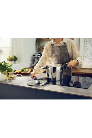 Fissler Vitaquick Elemental 6 Litre Düdüklü Tencere Siyah