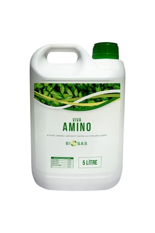 Biosas Viva Amino 5 Ltbitkisel Menşeli Aminoasit İçeren Sıvı Organik Gübre 5 L