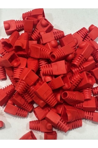 Kırmızı Rj45 Kılıf Kırmız Cat6 Kılıf Kırmızı Cat5 Kılıf 100 Adet