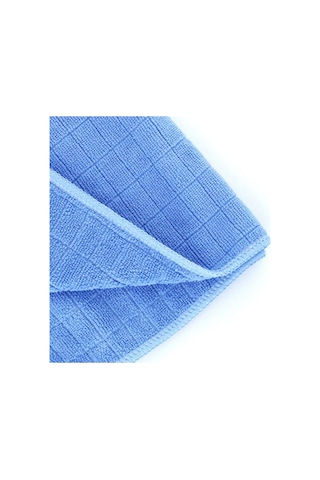 Silver Home Universal Kareli Mikrofiber Temizlik Bezi Mavi - Pembe 2'li 50 x 70 CM