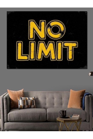 Ahşap Tablo No Limit Sınır Yok Yazılı Tabela Gym Temalı