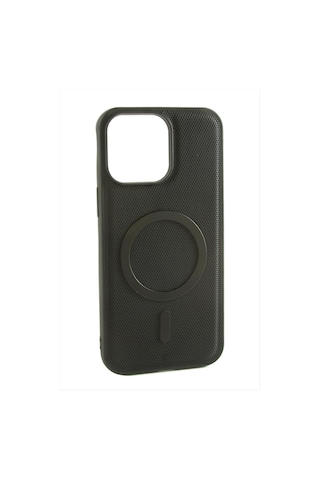 Zenviac456 iPhone Uyumlu 15 Pro Magsaff Kapak Kılıf Zenviac45678 Siyah