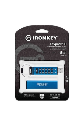 Kingston Ironkey IKKP200-8GB 8 GB USB Şifreli Tuş Takımı Flash Bellek