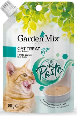 Garden Mix Somon Ezmeli Kedi Ödülü 80 Gr Garden Mix Somon Ezmeli Kedi Ödülü 80 Gr