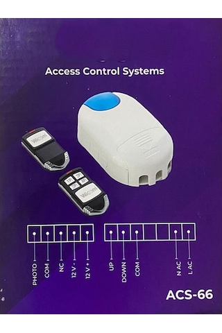 Wicom Acs-66 Fotoselli 220v 2ın1 Otomatik Kepenk Alıcısı Set 2 Adet Ku