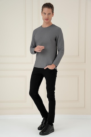 Efor Ts 891 Slim Fit Gri Spor T-shirt Gri