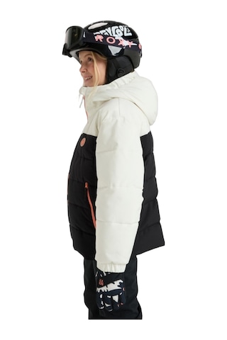Roxy Roxy Snowyhill Puffy Girl Jk Kız Çocuk Beyaz Snowboard Ceketi Wcf0 Beyaz
