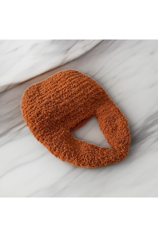 Byehandmade El Yapımı Kiremit Renk Teddy El Çanta Kiremit