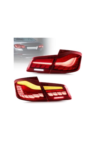 BMW 5 Serisi İçin Uyumlu F10 Dragon Led Stop - Kırmızı