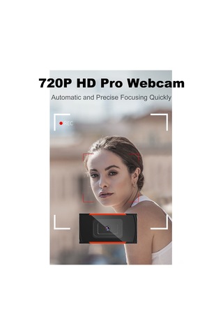 Suofeng Usb 2.0 Web Kamera 720p Hd 120 Geniş Açı 80 Ayarlanabilir Gürültü Engelleme Mikrofonlu Plug&play Sessiz Çalışma