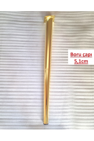 4 Adet-metal Konik Ayak-masa Ayağı-gold Renk-73.5cm- Açılı Ayak Boru Çapı 5.1cm