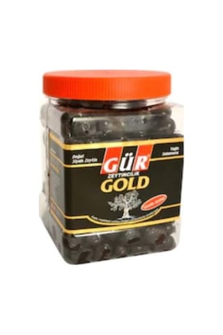 Gür Gold Doğal Yağlı Salamura Siyah Zeytin Pet 2 x 1 KG