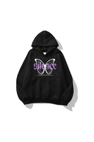 Hırsch Unisex Silence Sweatshirt Siyah SIYAH