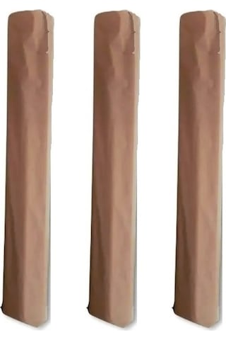3 Adet Halı Hurcu Kılıfı Poşeti 220x40cm (Max. 6m2 Halı İçin) Bej