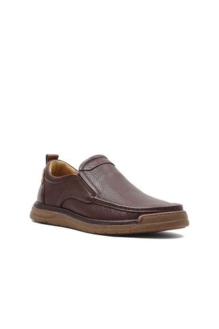 Erkek Kahverengi Deri Sneaker