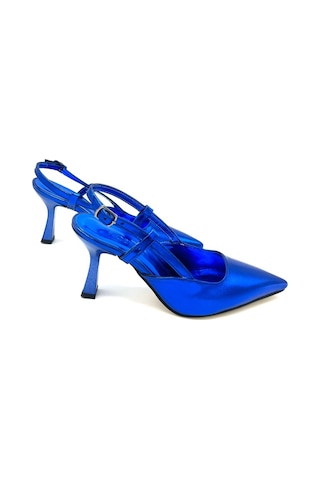 Nostra Shoes Saks Mavi Emily Kadın Topuklu Ayakkabı Saks Mavi