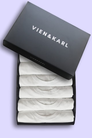 Vien&Karl Erkek Beyaz 6'lı Premium Kutuda Pamuk Atlet Vk-6'lı Kutu Atlet