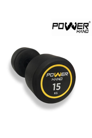 Powerhand 15 Kg Pro Black Series Profesyonel Kauçuk Dambıl