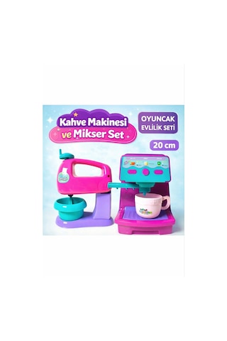 Oyuncak Kahve Makinesi Ve Mikser Seti Oyuncak Evcilik Seti