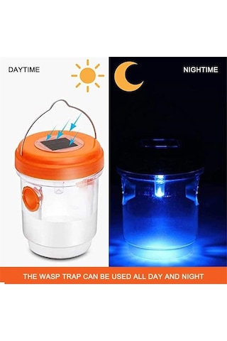 Tongxida Güneş Enerjili Dış Mekan Arey Akıllı Tuzağa, Bahçe Çim Alanı İçin Ip44 Su Geçirmez, 3'lü Paket Turuncu