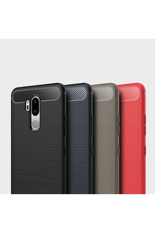 LG Uyumlu G7 Kılıf Zore Room Silikon Kapak Lacivert