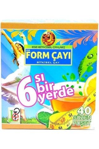 Ege Bitkisel Çayları 6'sı Bir Yerde Bitkisel Form Süzen Poşet Çay 40'lı