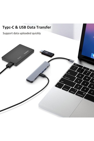 7'de 1 Usb C Hub, 4k Hdmı, 100w Pd Şarjı, Veri Bağlantı Noktası, Kart Okuyucu İle Usb C Adaptörü