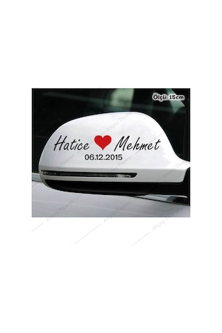 Isme Özel Sticker Sevgili Isim Sticker Oto Sticker Araba Sticker