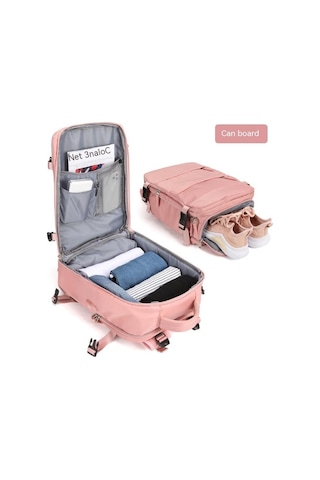 Seyahat Sırt Çantası Çok Bölmeli Sırt Çantası -mavi Mavi