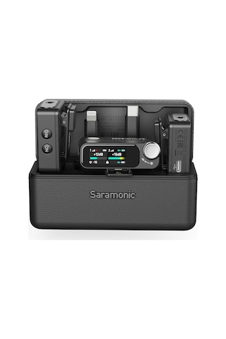 Saramonic Ultra-01 Kablosuz Yaka Mikrofonu, 32-bit Kayan Kayıt, Zaman Kodu Senkronizasyonu, Gürültü Engelleme, Ipx5 Suya Dayanıklılık, 984' Menzil, 130db Spl, Kameralar, Akıllı Telefonlar İçin,