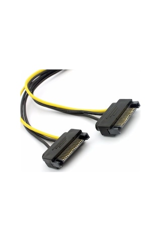 Alfais 4327 2X Sata To 8 Pin 6+2 Pci-E Express Güç Molex Power