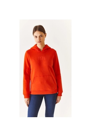 Us Polo Assn. U.s. Polo Assn. Kadın Sweatshirt Turuncu