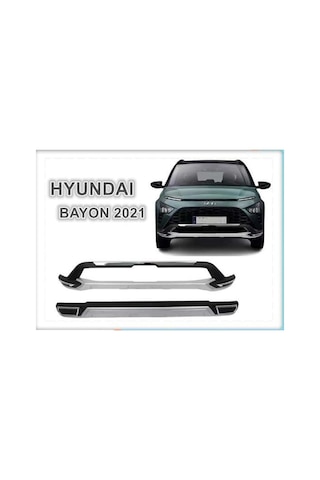Hyundai Bayon 2021 Sonrası Ön Arka Tampon Koruma Difüzör