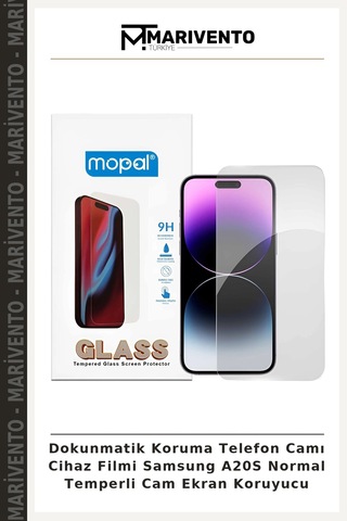 Dokunmatik Koruma Telefon Camı Cihaz Filmi Samsung Uyumlu A20s Normal Temperli Cam Ekran Koruyucu
