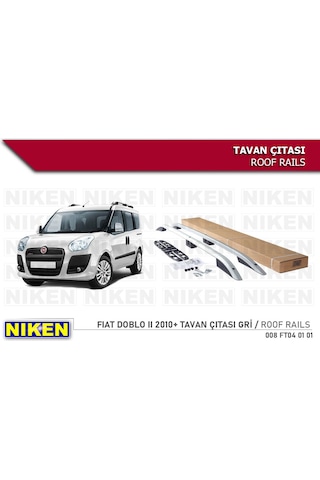 Fiat Doblo 2 Gri Renk 2010-2015 Tavan Çıtası