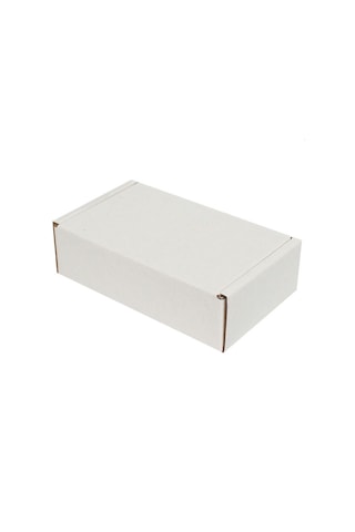 Beyaz Kilitli Kargo Kutusu / Ebat: 16x8x3 cm (100 adet)